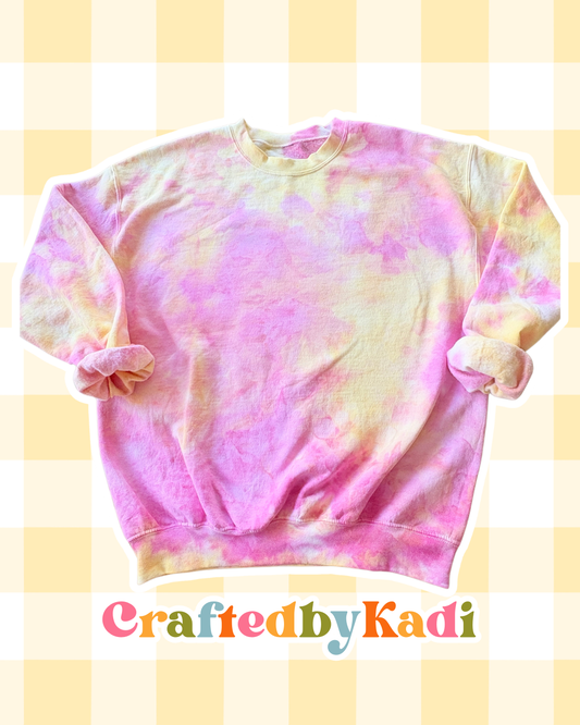 Pink Lemonade Ice Dye Sweatshirt