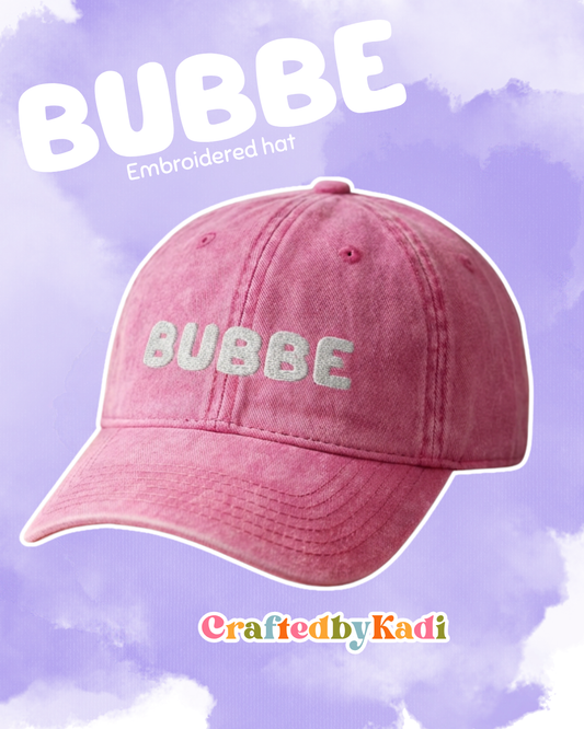 Bubbe Embroidered hat