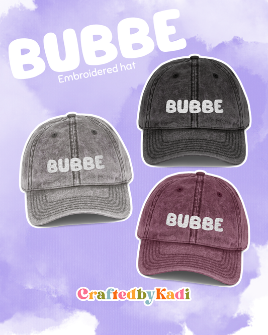 Bubbe Embroidered hat