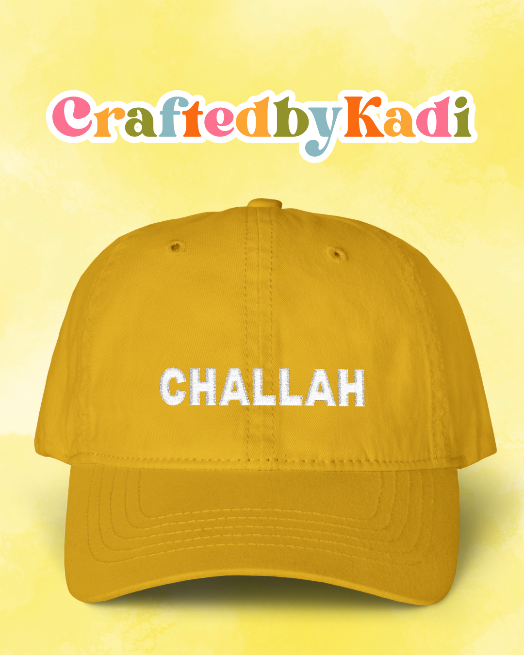 Challah Embroidered Hat