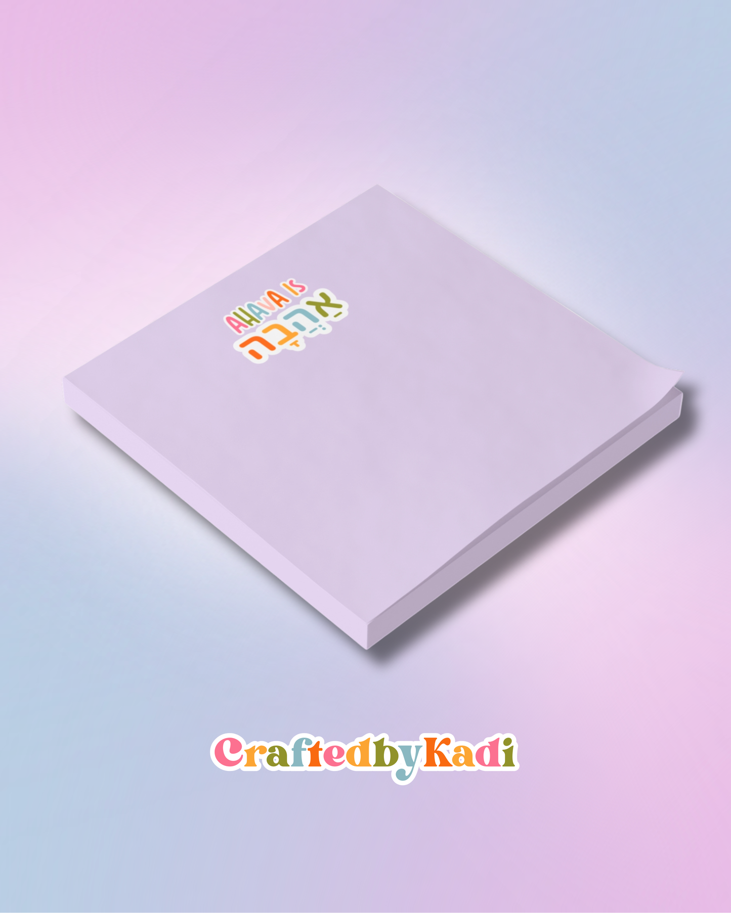 Ahava is Ahava Post-it® Note Pads