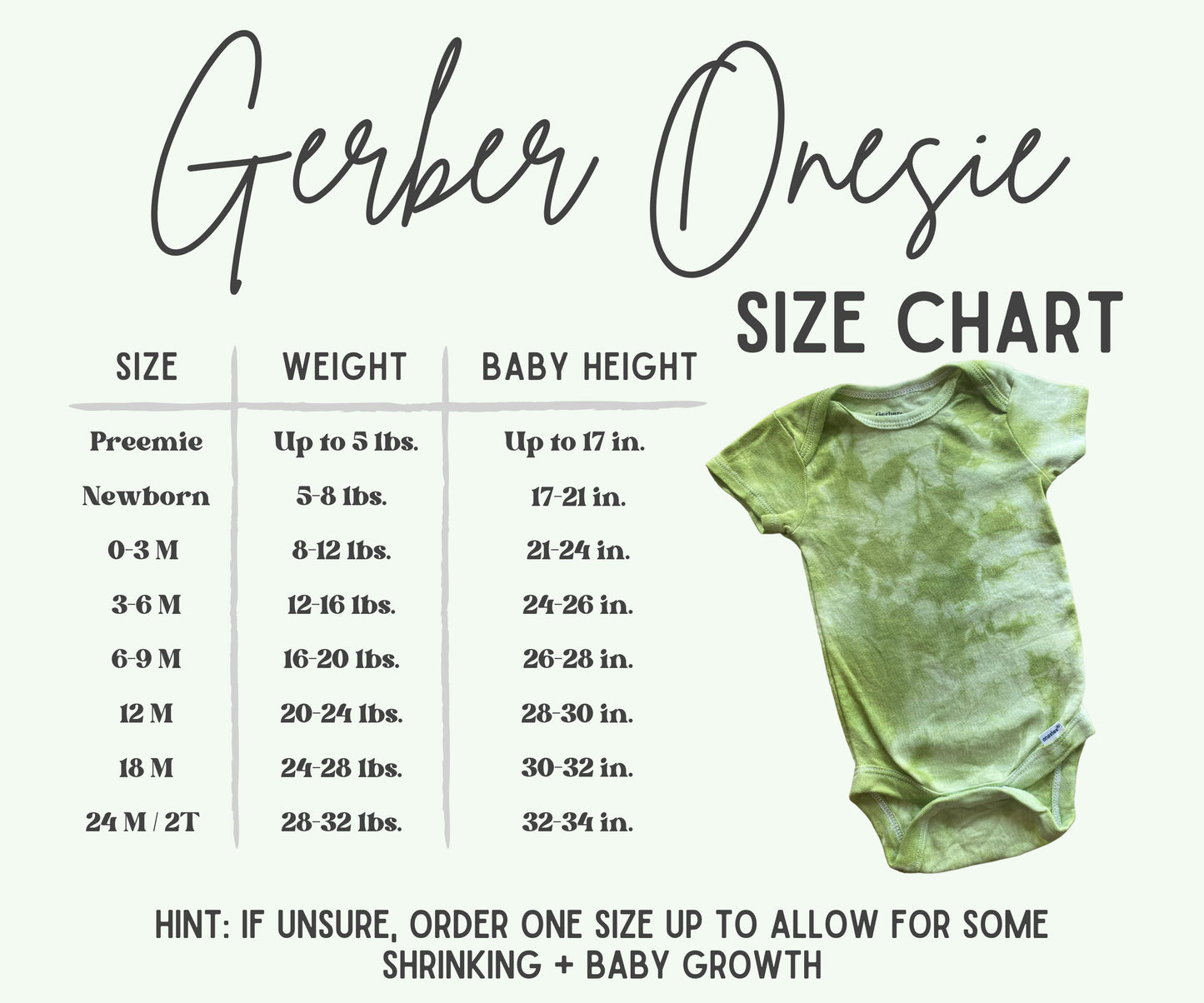 Boker Tov Shemesh Tie-dye baby body onesie